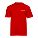 Basic T-shirt Röd med tryck